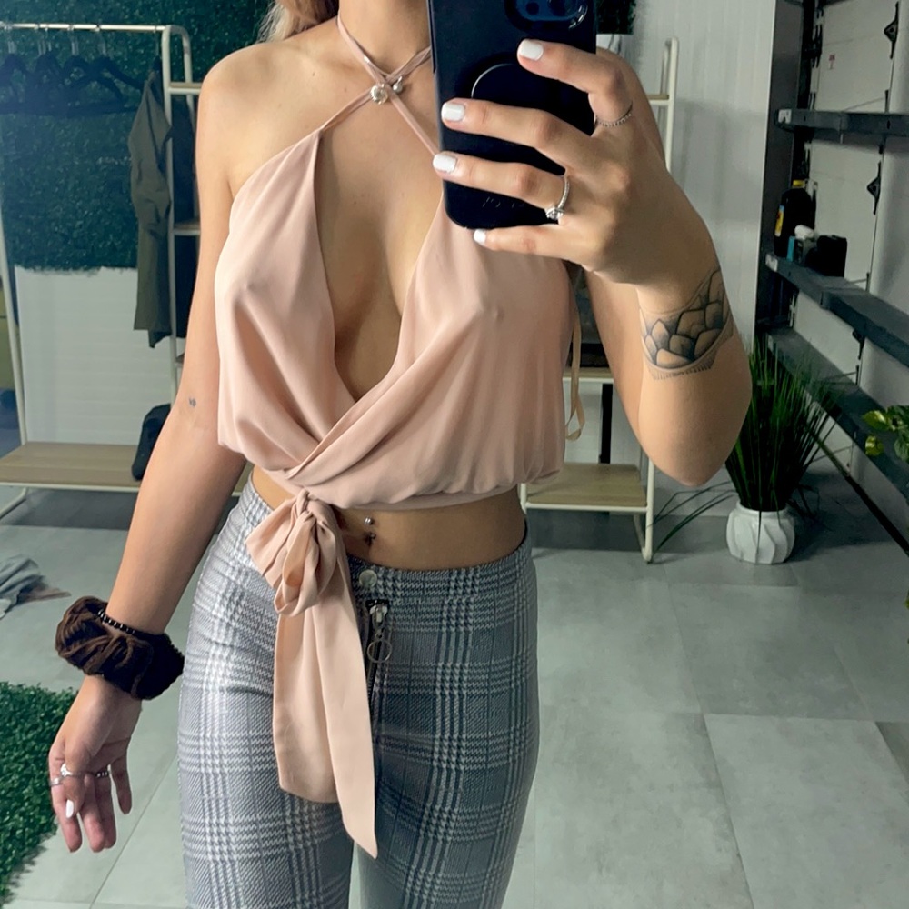 Nude blouse